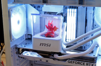 MSI made a CPU cooler with a tiny built-in turntable and it’s pure enjoyable