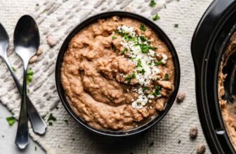 Sluggish Cooker Refried Beans – The Keep At Dwelling Chef