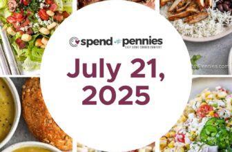 Weekly Meal Plan July 21, 2025